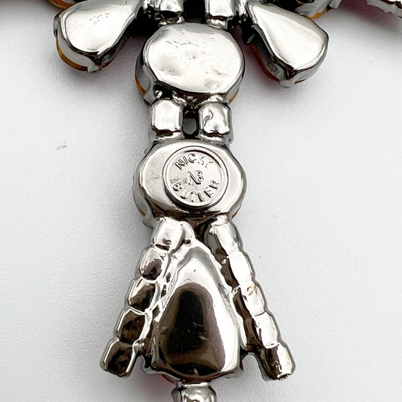 🔸NICKY BUTLER Fashion Collection Limited Edition Pink Crystal Cross Necklace - Picture 15 of 16